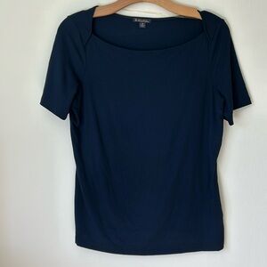 Brooks Brothers Boat Neck Short Sleeve Top